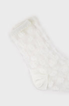 White sheer tiny flower socks_3