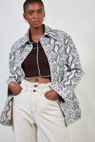 White vegan snake skin jacket_1