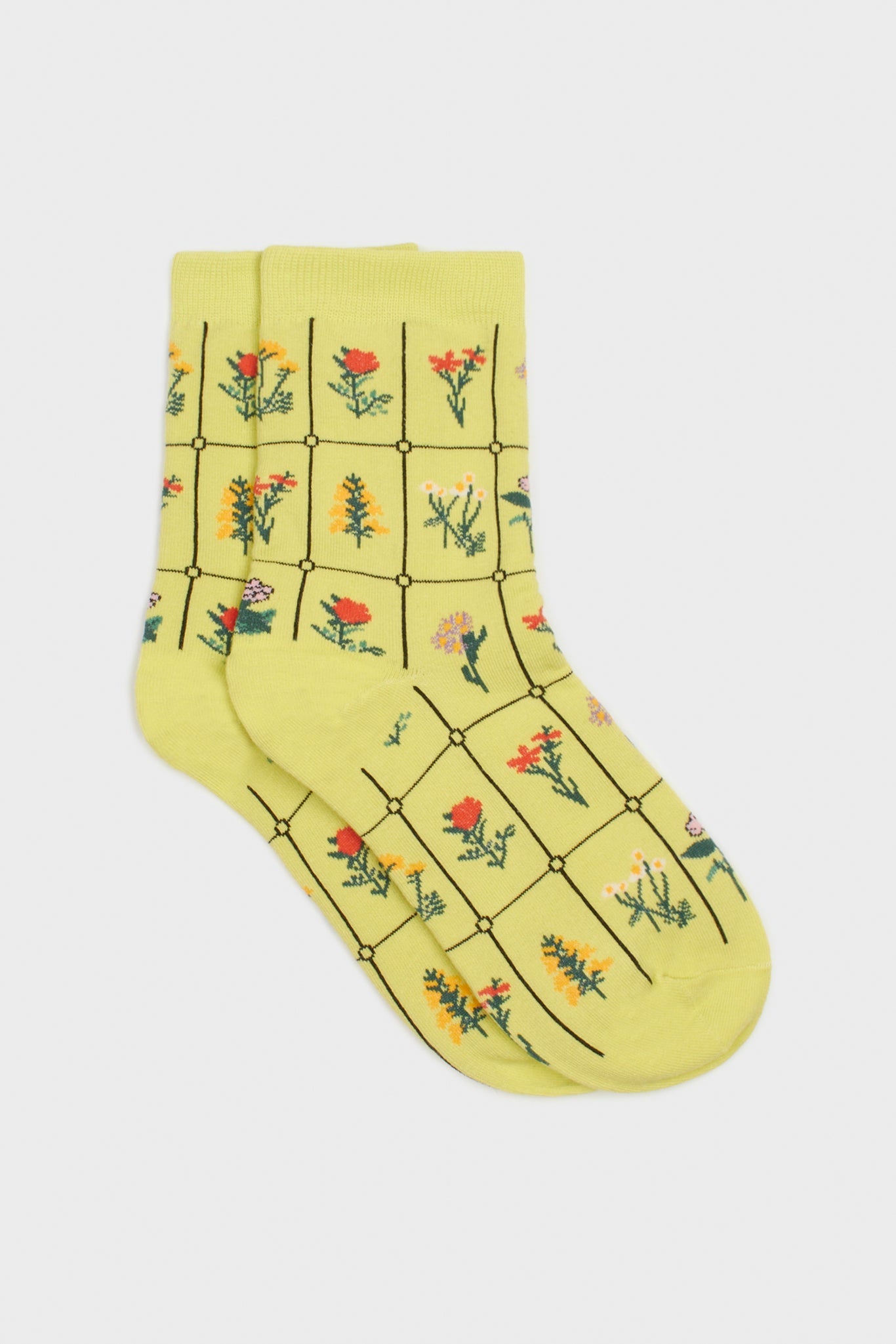 Floral print box socks - Set of 3