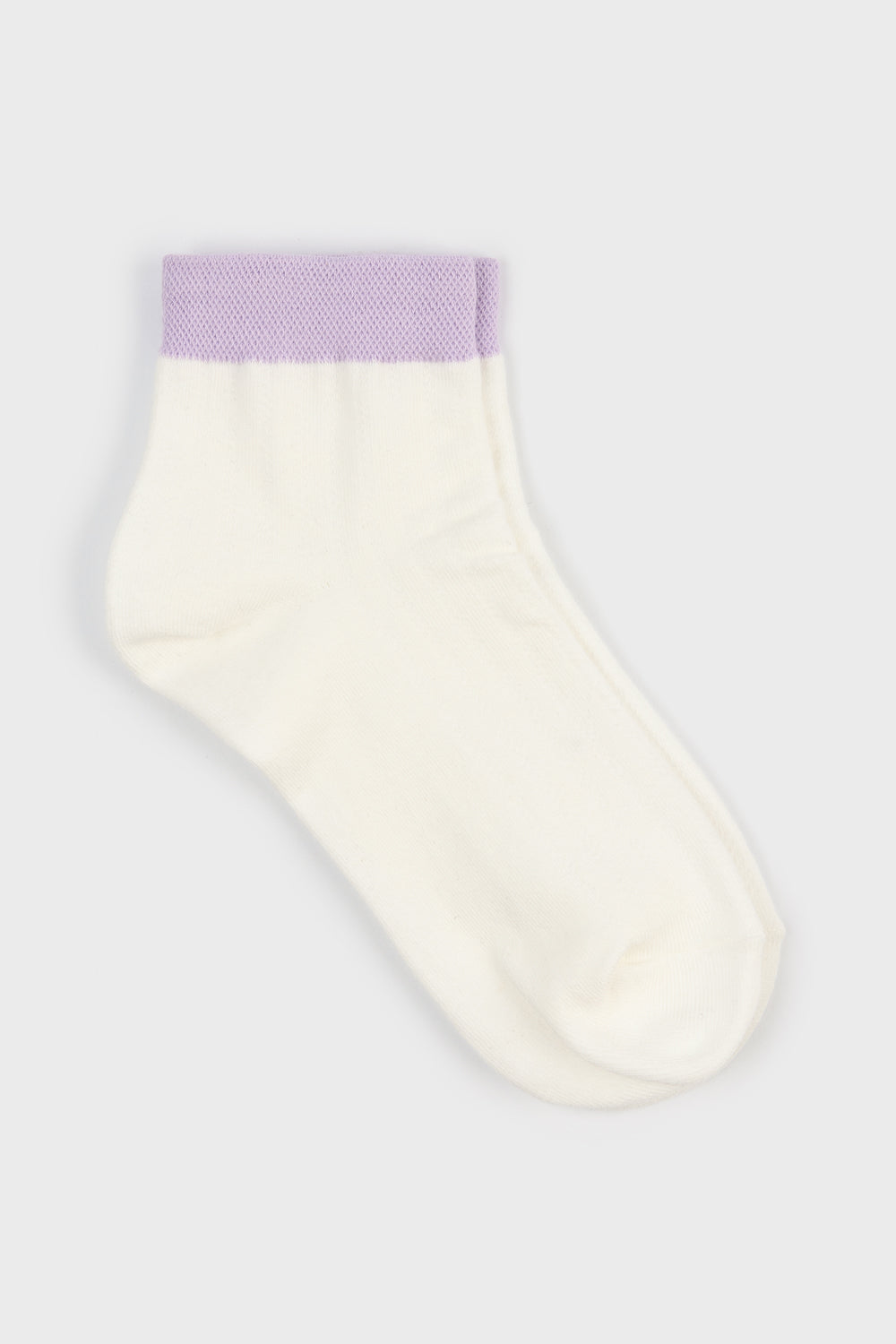 Contrast trim ankle socks - Set of 4