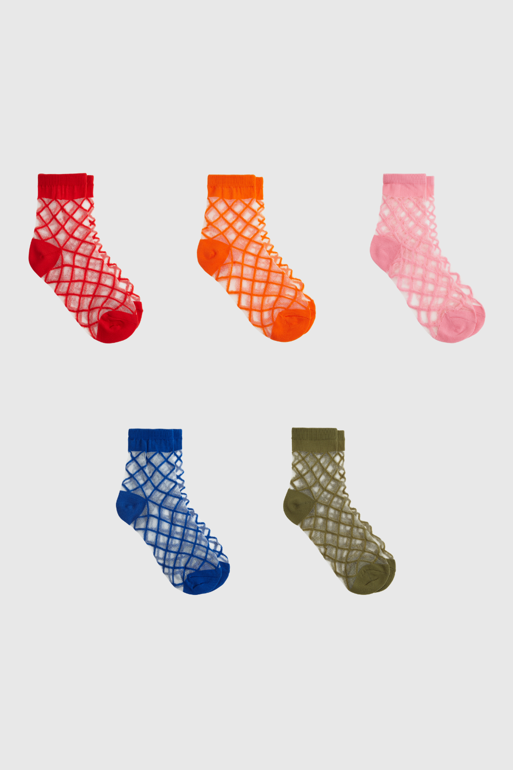 Criss cross socks - Set of 5
