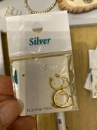 Gold chain link cuff huggie_1