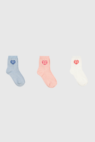 Gingham heart socks - Set of 3