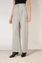 Grey smart sweatpant trousers_4