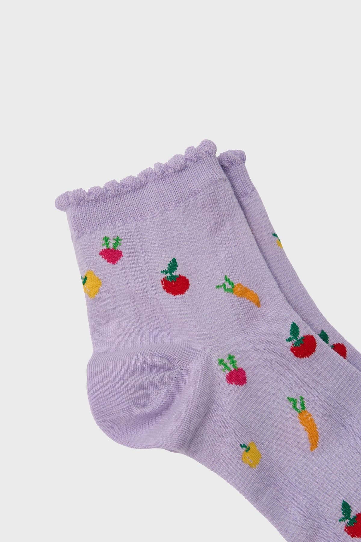 Lilac five a day fruits and veggies socks_2