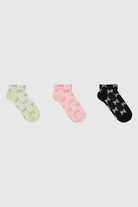 Semi sheer bow pop socks - Set of 3