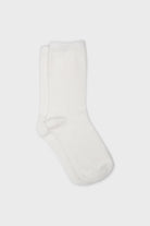 Ivory smooth cashmere wool blend socks_1