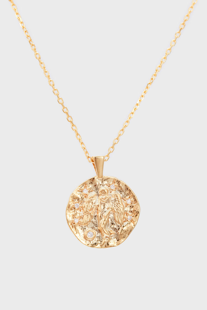 Gold zodiac charm necklace - Virgo_2